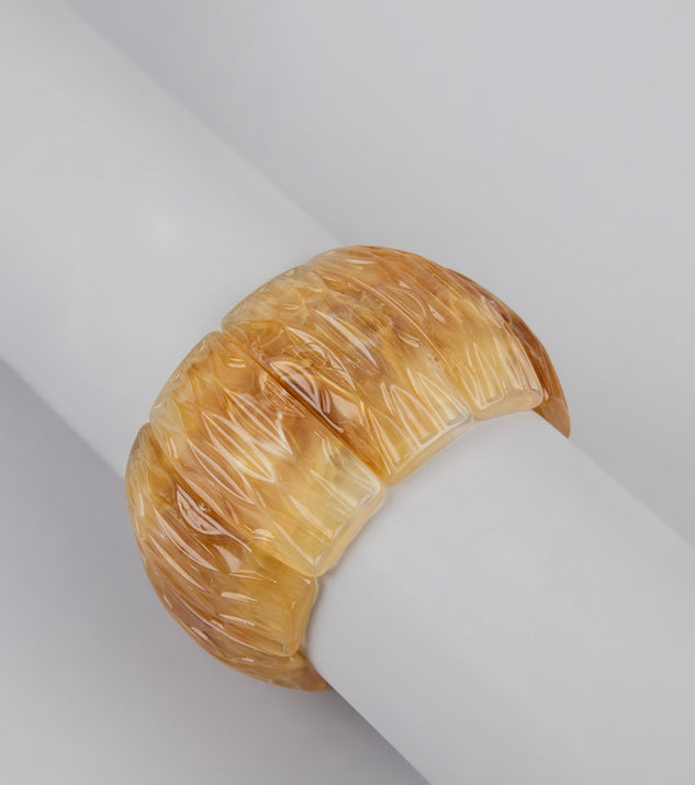 Stack It Up Resin Stretch Bracelet