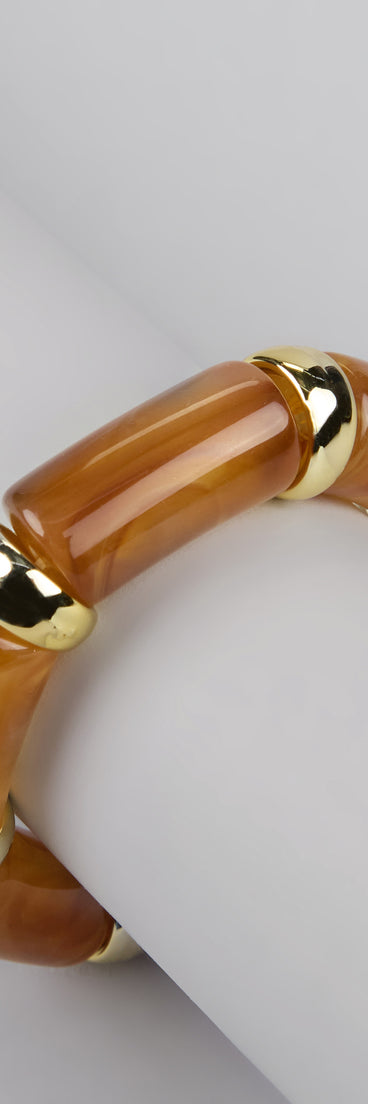 Edgy Stretch Resin Bracelet