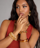 Edgy Stretch Resin Bracelet