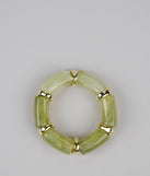 Edgy Stretch Resin Bracelet