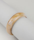 Effortless Style Acrylic Bangle Bracelet