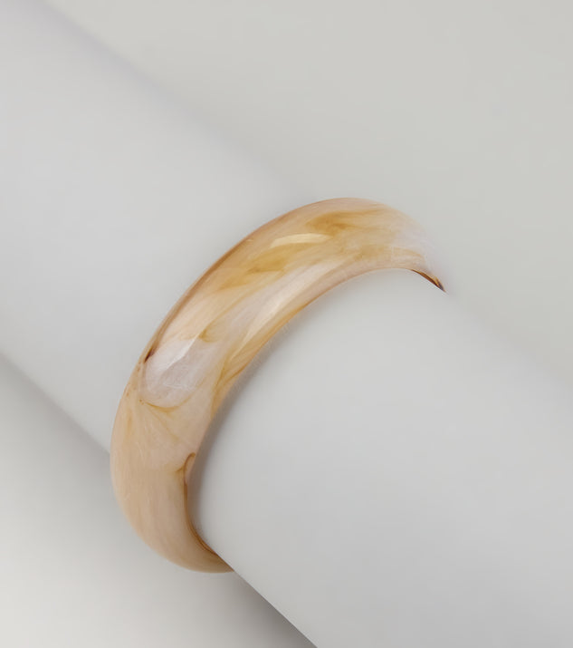 Effortless Style Acrylic Bangle Bracelet