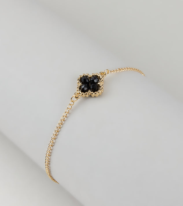 Charmed Life Beaded Clover Bracelet