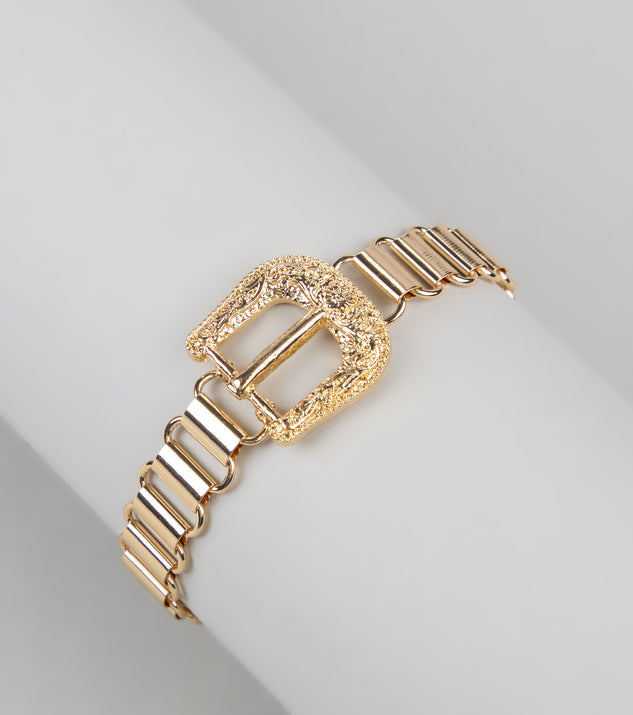 Cowgirl Chic Western Buckle Bracelet