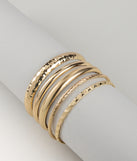 Bold Stack Five Bangle Bracelet Set