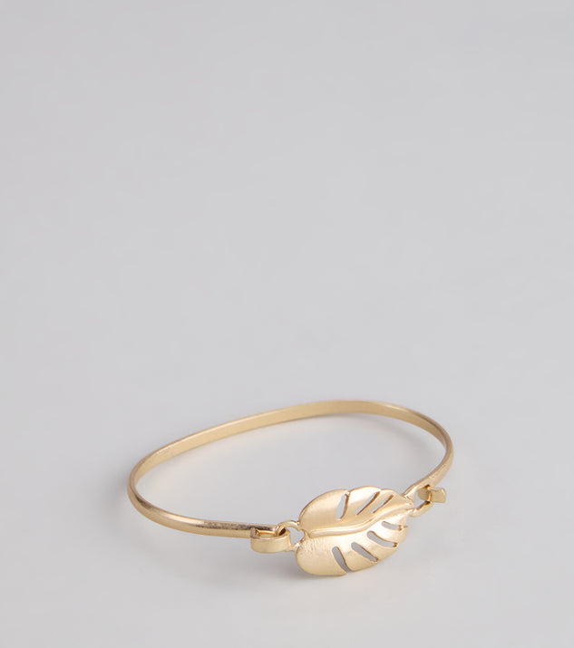 Island Vibes Tropical Leaf Bracelet