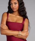 Pearls And Chains Layered Bracelet Set