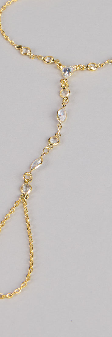 Glow in Motion Rhinestone Hand Chain