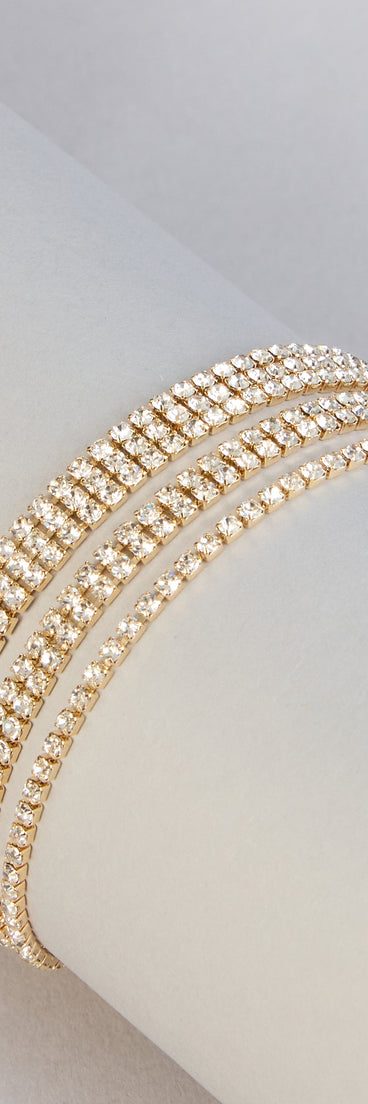 Wrapped In Shine Rhinestone Anklet