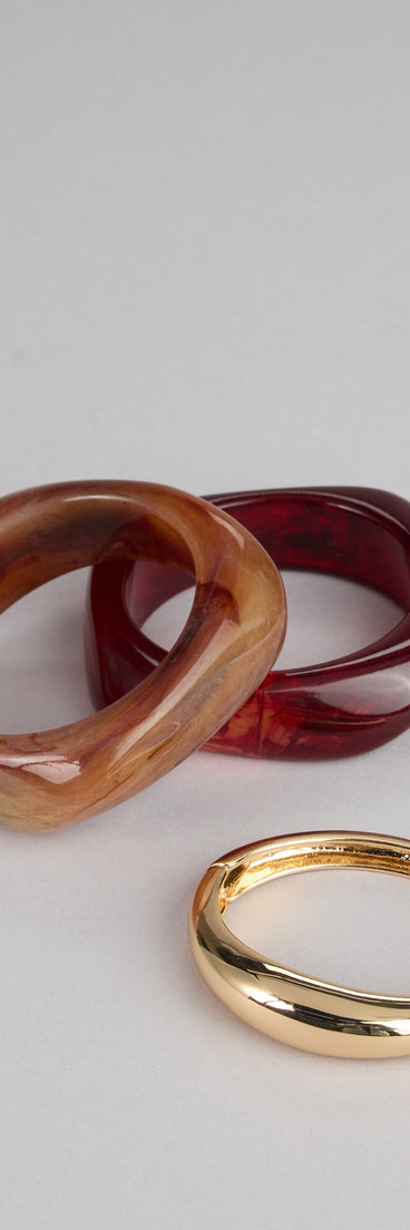 Modern Mix Bracelet Three-Piece Set