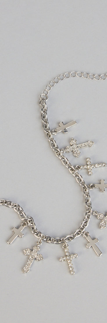 Chic Shine Cross Charm Bracelet
