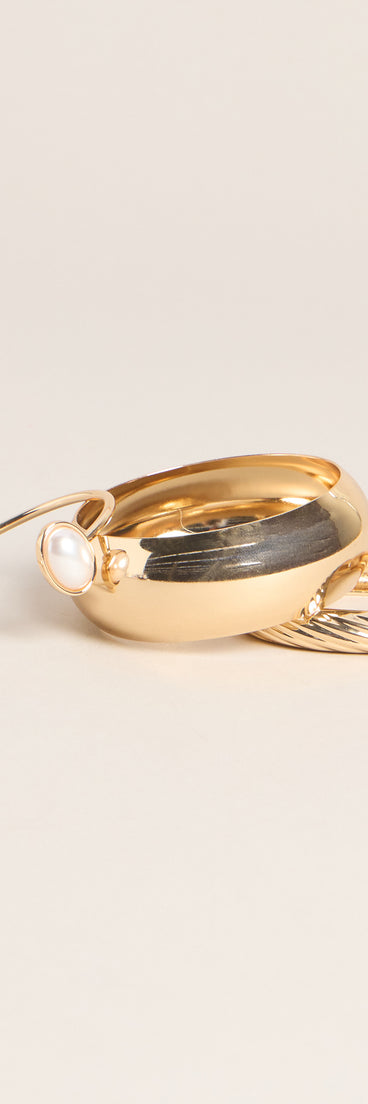 Stacked And Styled Bangle Bracelet Set