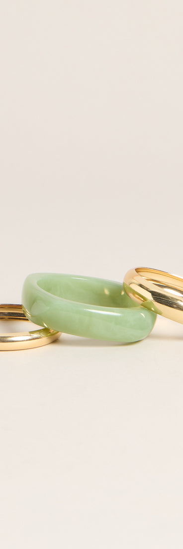 Mint To Be Bangle Bracelet Set
