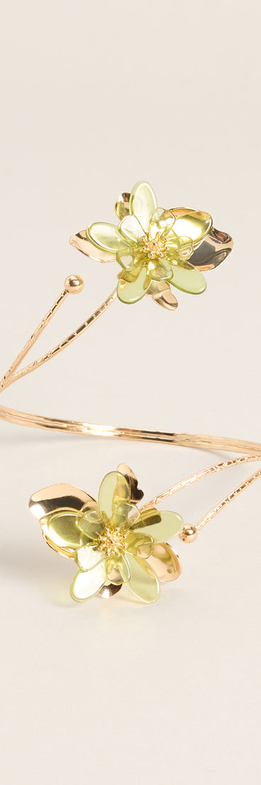 Destination Bloom Flower Arm Cuff