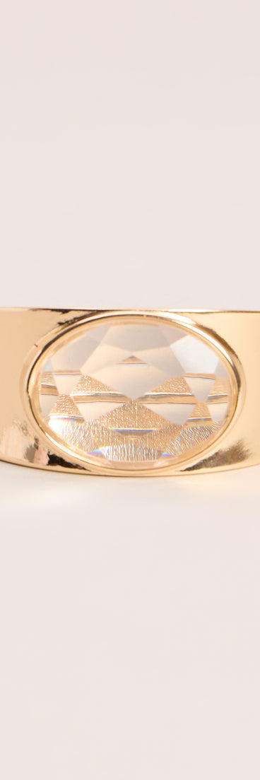 Bold Detail Stone Bracelet