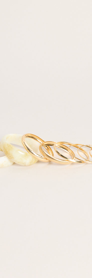 Stacked Intentions Bangle Bracelet Set