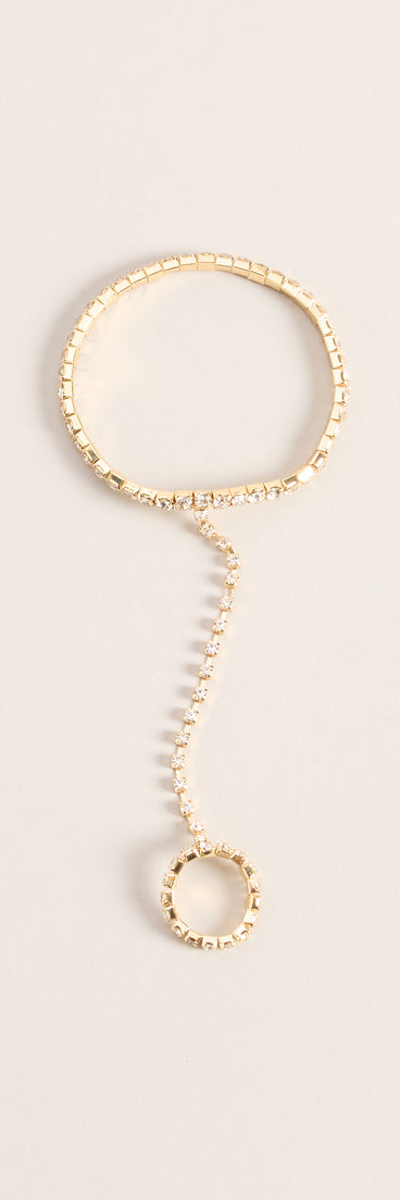 Perfect Shine Stretchy Rhinestone Hand Chain