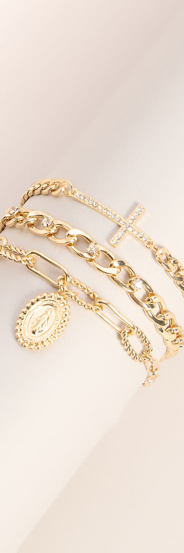 Cross My Style Bracelet Three-Piece Set