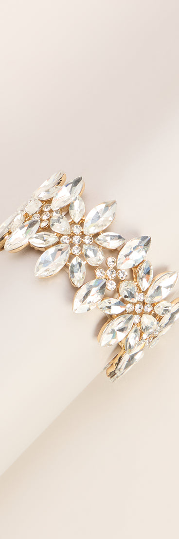 Worth the Invite Rhinestone Statement Bracelet