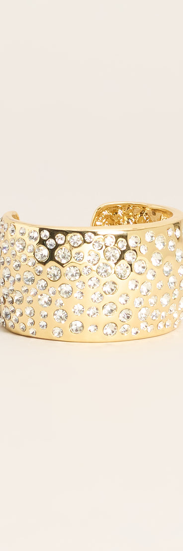 Glow Theory Rhinestone Cuff Bracelet
