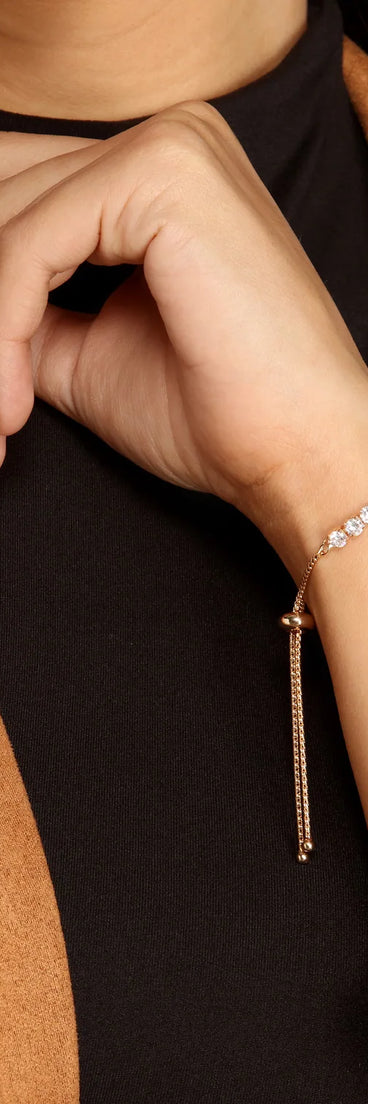 Not So Typical Cubic Zirconia Bollo Bracelet