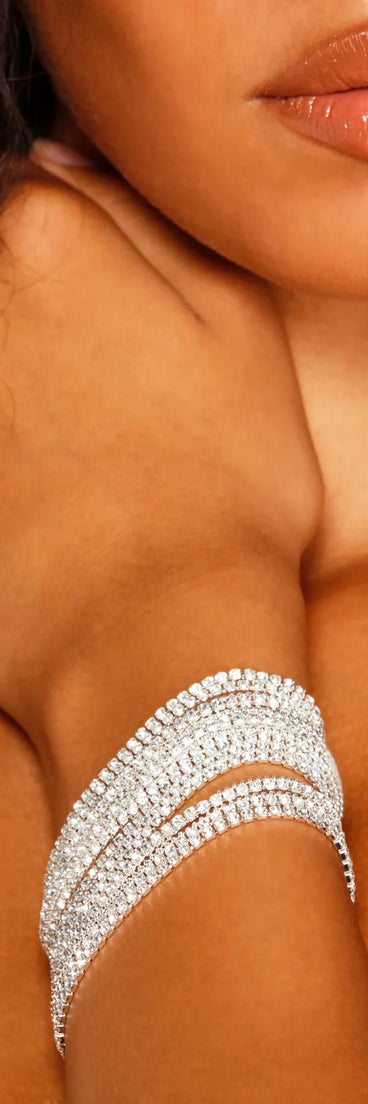 Blingin Rhinestone Layered Bracelet