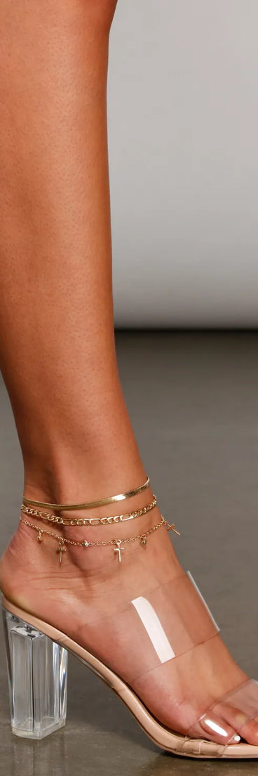 Into It Layered Chain Anklet