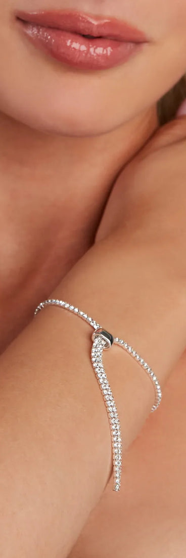 Luxe Rhinestone Slider Bracelet