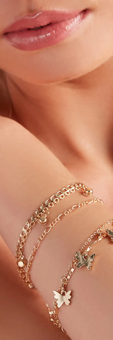 Spread Your Wings Charm Bracelet Set