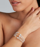 Effortless Elegance Rhinestone Cuff