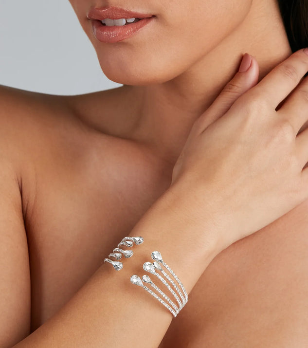 Effortless Elegance Rhinestone Cuff