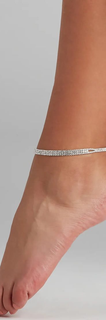 Luxe Shine Rhinestone Anklet