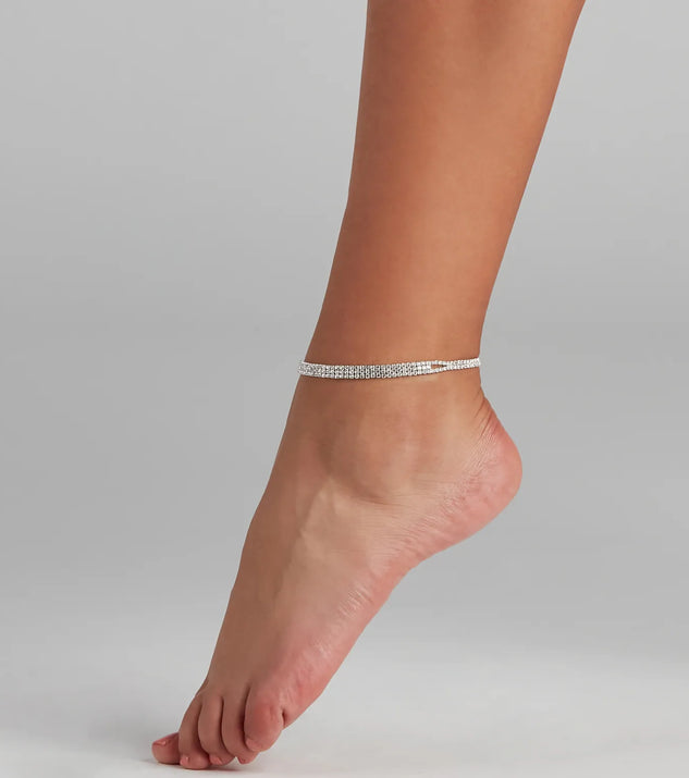 Luxe Shine Rhinestone Anklet