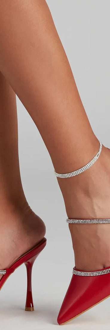 Luxe Shine Rhinestone Anklet