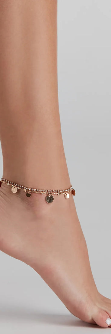 Daydream Layered Charm Anklet