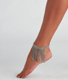 Total Glam Goals Rhinestone Anklet