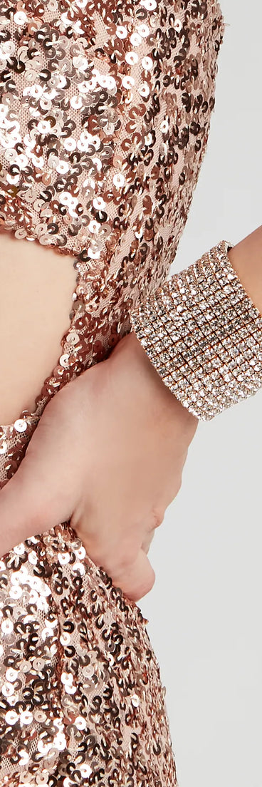 Ice On My Wrist Rhinestone Bracelet