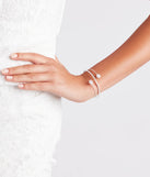 Dainty Luxe Rhinestone And Pearl Bracelet