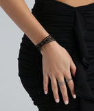 Glamorous Edge Rhinestone Cuff Bracelet