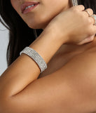 Gleaming Beauty Rhinestone Stretch Bracelet