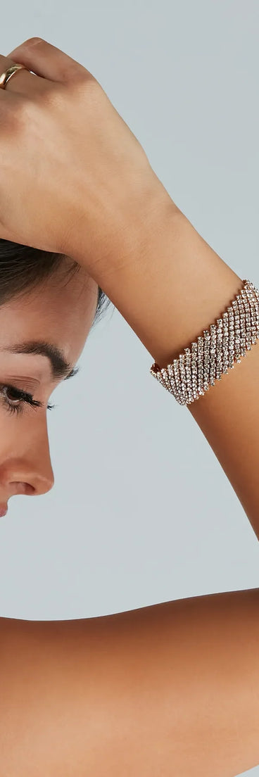 Perfect Match Rhinestone Clasp Bracelet