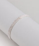 Luxe Staple Rhinestone Stretch Bracelet