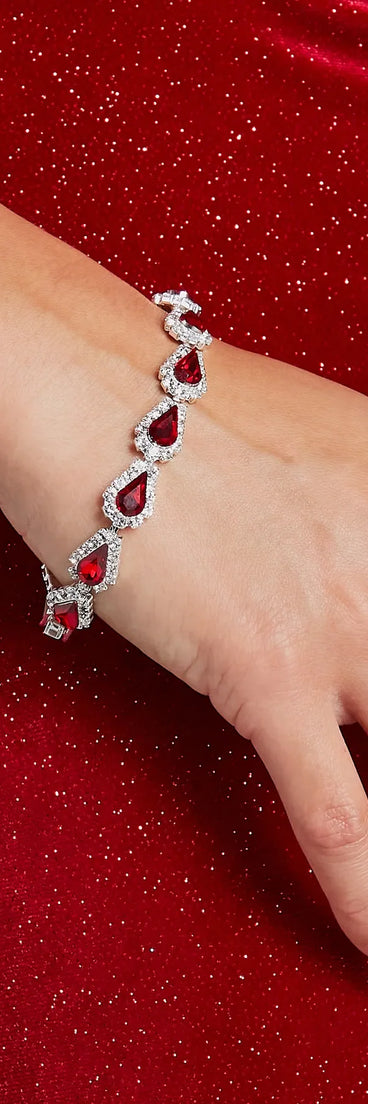 Exquisite Gemstone Rhinestone Bracelet