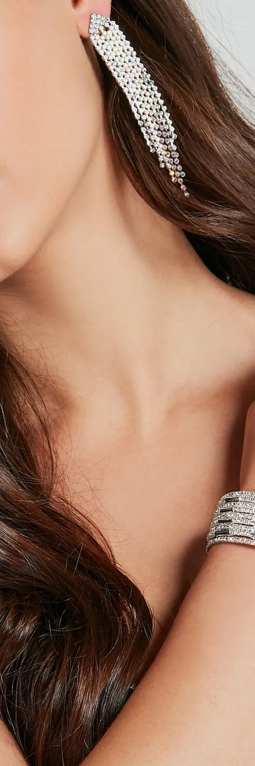 Fine Like Rhinestone Bar Trim Bracelet