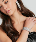 Fine Like Rhinestone Bar Trim Bracelet