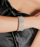Fine Like Rhinestone Bar Trim Bracelet