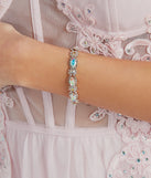 Dreamy Shine Iridescent Gemstone Clasp Bracelet