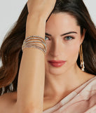 Perfect Shine Rhinestone Stretch Bracelet Set
