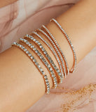 Perfect Shine Rhinestone Stretch Bracelet Set