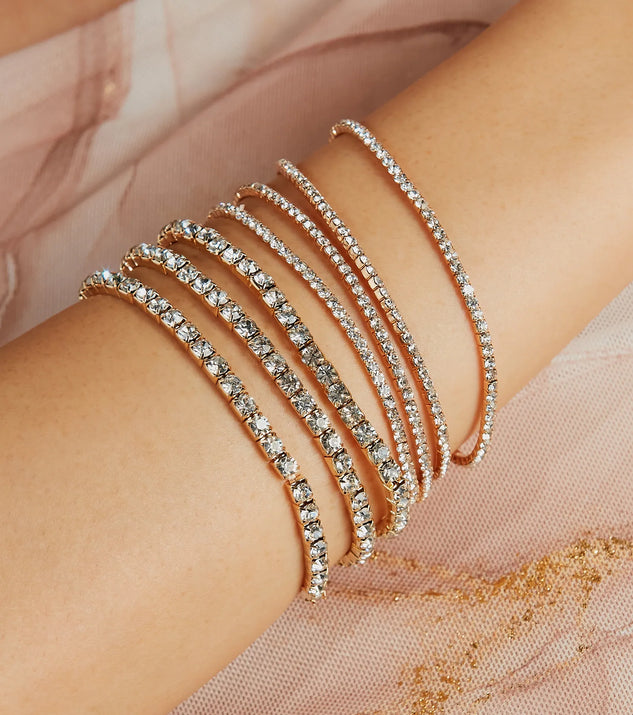 Perfect Shine Rhinestone Stretch Bracelet Set | Windsor Perfect Shine Rhinestone Stretch Bracelet Set | Windsor